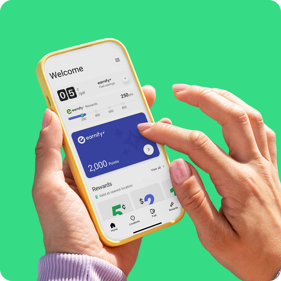 earnify app on a phone